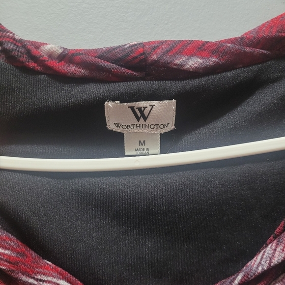 Worthington Multi Colored Abstract Sleeveless Top - Picture 3 of 6